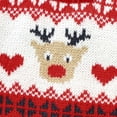 thumbnail image 6 of Baby Boys Girls Sweater Christmas Clothes Romper Reindeer Long Sleeve Elk Printed Jumpsuit New Year's Costume +hat Red Set,0-18 M, 6 of 8