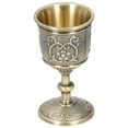 thumbnail image 2 of Copa de vino de bronce vintage, copa de vino de bronce, cáliz real vintage, copa de vino de bronce, acabado de lujo, 2 of 14