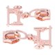 thumbnail image 3 of Zipper Tape Multipurpose Zipper Head Metal for Handbags for Sliders for Suitcases ANGGREK Otros, 3 of 8