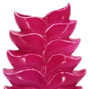 Ashland 11.75 Hot Pink Ceramic Vase , Summer Home Decor
