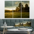 thumbnail image 3 of Designart 'Beautiful Sunrise in the farm ' Landscape Canvas Art Print, 3 of 3