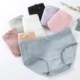 thumbnail image 4 of Mid-waist Girls Panties Seamless Underwear Comfortable And Breathable Girl With Bow Briefs, 4 of 7