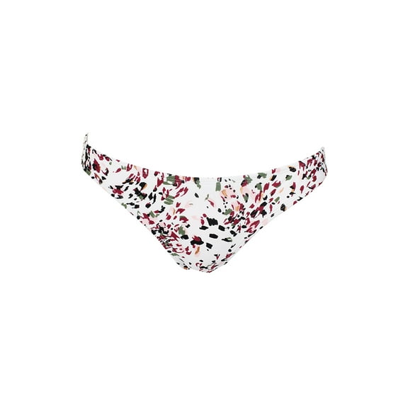 Hula Honey White  Multi Cheetah Swirl Cheeky Bikini Bottom XL