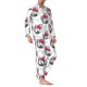 thumbnail image 2 of Fotbe Cute Poodle Dog Pijama de Hombre con Estampado de Manga Larga, Conjunto de 2 Piezas, Ropa de Dormir Suave y Cómoda con Bolsillos-XX-Large, 2 of 7