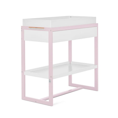 Dream On Me Arlo Changing Table, Made of Solid New Zealand Pinewood, Blush Pink