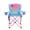 Blue with Pink Accents and Frame, variant on Macsports Oversized Folding Camp Chair with Cup Holders, Pink with Blue Accents and Frame