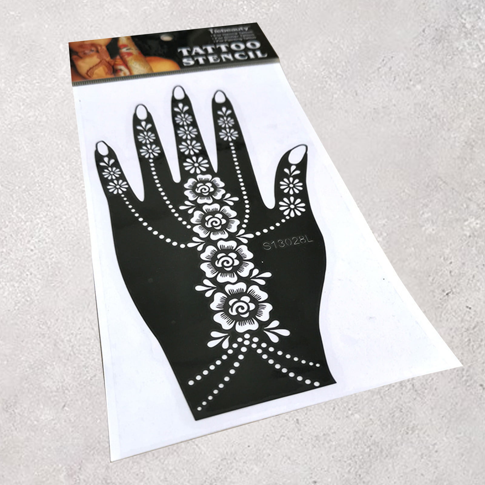 Large Henna Tattoo Stencils for Girls Woman Body Paint Indian Arabian  Tempora