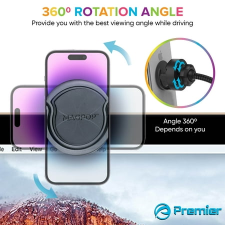 Premier - MagPop Selfie Flexy Grip for Mobile Phones