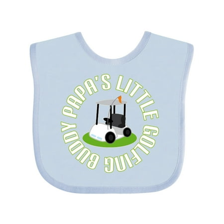 

Inktastic Papa s Little Golfing Buddy Gift Baby Boy Bib