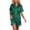 Green, variant on FAIWAD Satin Pajamas for Women Short Sleeve Sleepwear Pjs Sets 2 Piece Button Down Loungewear Matching Shorts