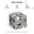 thumbnail image 4 of Logiee Tissue Box Cover 5X5X5'' PU Leather Tissue Holder Square Tissue Cube Box Organizer for Bathroom Vanity Countertop,Car,Night Stands,Office,Home,Kitchen (Funny Beagle Active Dog), 4 of 8