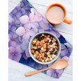 thumbnail image 3 of Spring Purple Hydrangea Kitchen Dish Towels for Drying Dishes Set of 4, Country Flowers Garden Plants Waffle Weave Microfiber Hand Tea Bathroom Towels Quick Dry & Absorbent Towel 12x12, 3 of 7
