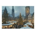 thumbnail image 6 of Chilfamy Christmas Market Christmas Tree Clock Tower Wooden Jigsaw Puzzle for Adults Challenging Difficult Wood Puzzles Gift for Family Friends 300 PCS, 6 of 6
