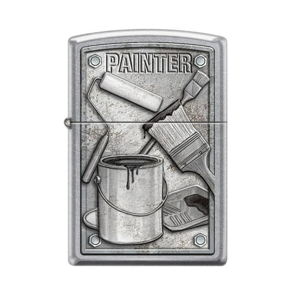 Zippo Lighter - Personalized Message Engraved on Backside for Tradesman or Craftsman Maintenance Worker Specialist (Painter #Z5167)