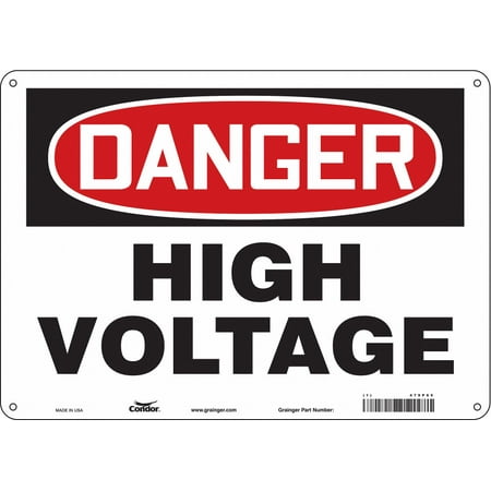 

Condor Safety Sign 10 inx14 in Polyethylene 479P65 479P65 ZO-G5620699