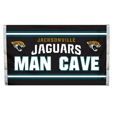 Jacksonville Jaguars Man Cave 3 x 5 Flag w/ 4 Grommets
