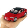 thumbnail image 5 of 1/32 Tesla Model S Suv Toy Car Model Diecast Alloy Metal Miniature Sound Light Pull Back 1:32 Collection Gift For Boy Kid, 5 of 5