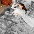 thumbnail image 4 of Manfei Gray Abstract 7-Piece Bedding Comforter Set,Batik Artwork King Bedding Sets,Vintage Tie Dye Bed Sheets For Men Women,Ultra Soft Home Decor Reversible, 4 of 8