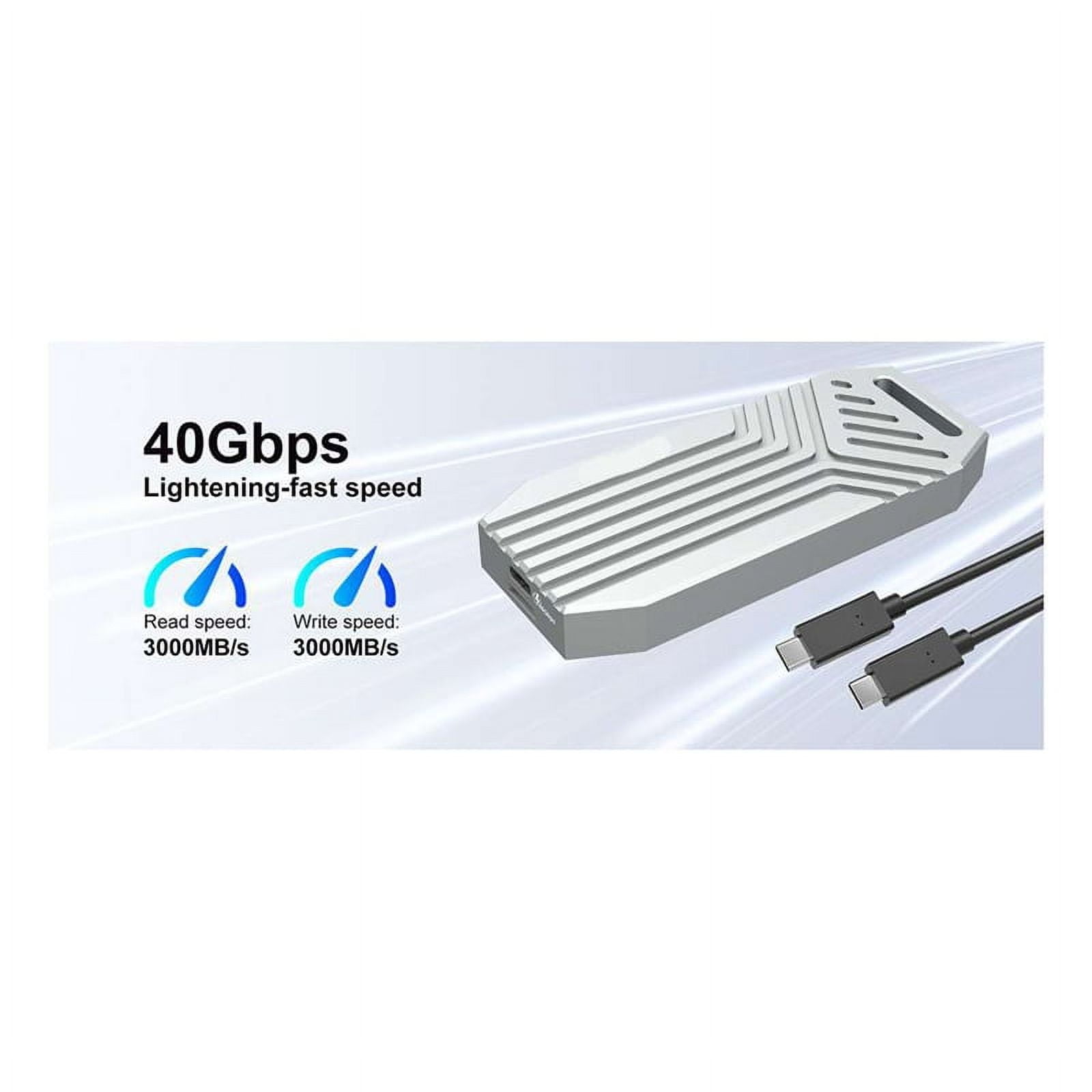 40Gbps M.2 NVMe SSD Enclosure USB4 Type-C External Portable M2 Nvme Case Aluminum Support Thunderbolt4 Tool Free