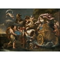 thumbnail image 2 of Andrea Camassei 18x14 Gold Ornate Wood Frame and Double Matted Museum Art Print Titled - Armida Abducts Rinaldo, 2 of 4