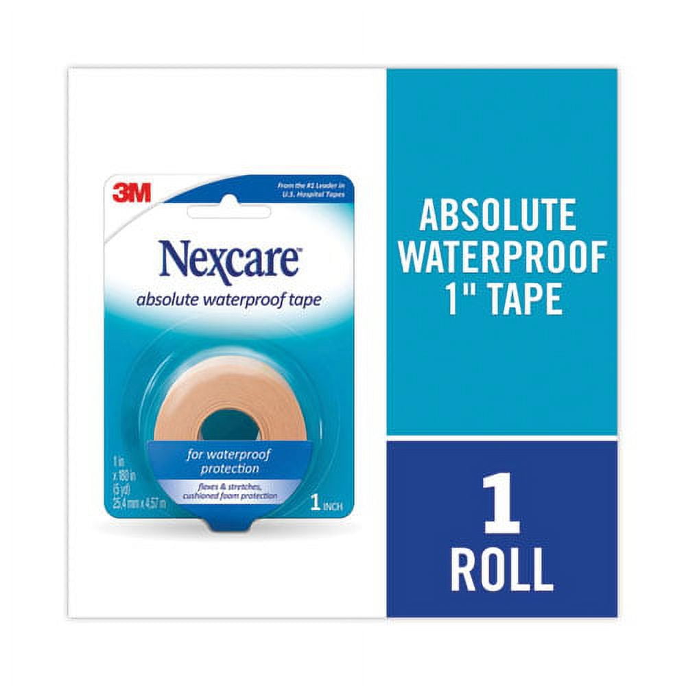 Absolute Waterproof First Aid Tape, Foam, 1 X 180 | Bundle of 2 Rolls