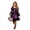 czb# Pink325, variant on CUZIBR Girls Witch Halloween Costume Dress Puff Long Lace Sleeve Gothic Lace Up Swing Dress Kids Halloween Party Cosplay Outfits,Purple,One Size