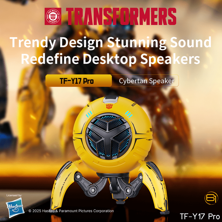 Transformers TF-Y17Pro Mecha Bluetooth TWS Speaker, 10W Hi-Fi 57mm