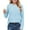 Light Blue, variant on BRGZLK Boys Girls Long Sleeve T-Shirts Kids Cute Solid Color Shirts Loose Casual Round Neck Pullover Tops Light Blue 5-6 Years