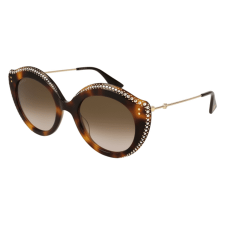 Gucci GG0214S-003 Havana Cat Eye Sunglasses