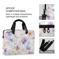 thumbnail image 4 of FORMRS 16" Laptop Sleeve Bag Carrying Case with Handle Travel Shoulder Briefcase, Purple Flower Pattern, 4 of 8