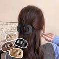 thumbnail image 3 of Hot selling flat oval hair clip, duckbill clip, strong grip, back of the head hair bun, simple clip hair accessory, 3 of 12