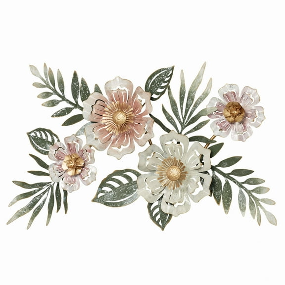Floral Sway Wall Art Multi Pastel Wall Sculpture