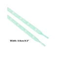 thumbnail image 3 of INSPIRE CHIC Flat Shoestrings Heart Printed Shoe Lace for Sneakers 1 Pair Light Mint Green 100cm/39.4", 3 of 5