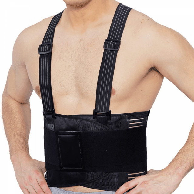 YSTINNG NeoTech Care Adjustable Back Brace Lumbar Support Belt with Suspenders(3XL) A311-001