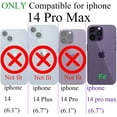thumbnail image 6 of for iPhone 14 Pro Max Case Clear Magnetic [ Compatible with MagSafe ], Full Camera Protection Slim Thin Soft Plating Back Cover for iPhone 14 Pro Max Phone Case for Women Men - Blue, 6 of 10