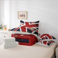 thumbnail image 6 of Manfei Vintage Union Jack 7-Piece Twin Bedding,Red White Navy Bedding Comforter Set,Light Gray Reversible, 6 of 7