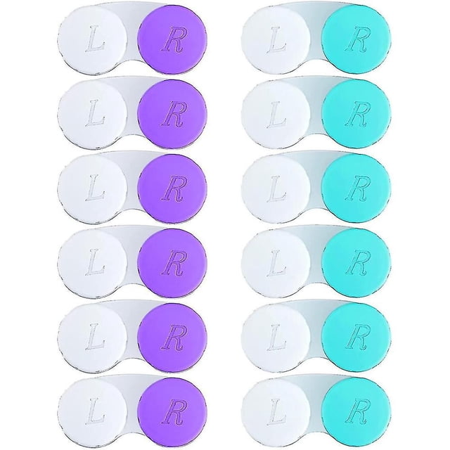 Estuche para lentillas de colores 12 piezas LIUYMXG kit de inmersión para lentillas