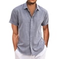 thumbnail image 1 of Hawaiian Shirt For Men, Men's Vintage Button Down Bowling Shirts Short Sleeve Summer Beach Shirt 2XL, 1 of 4