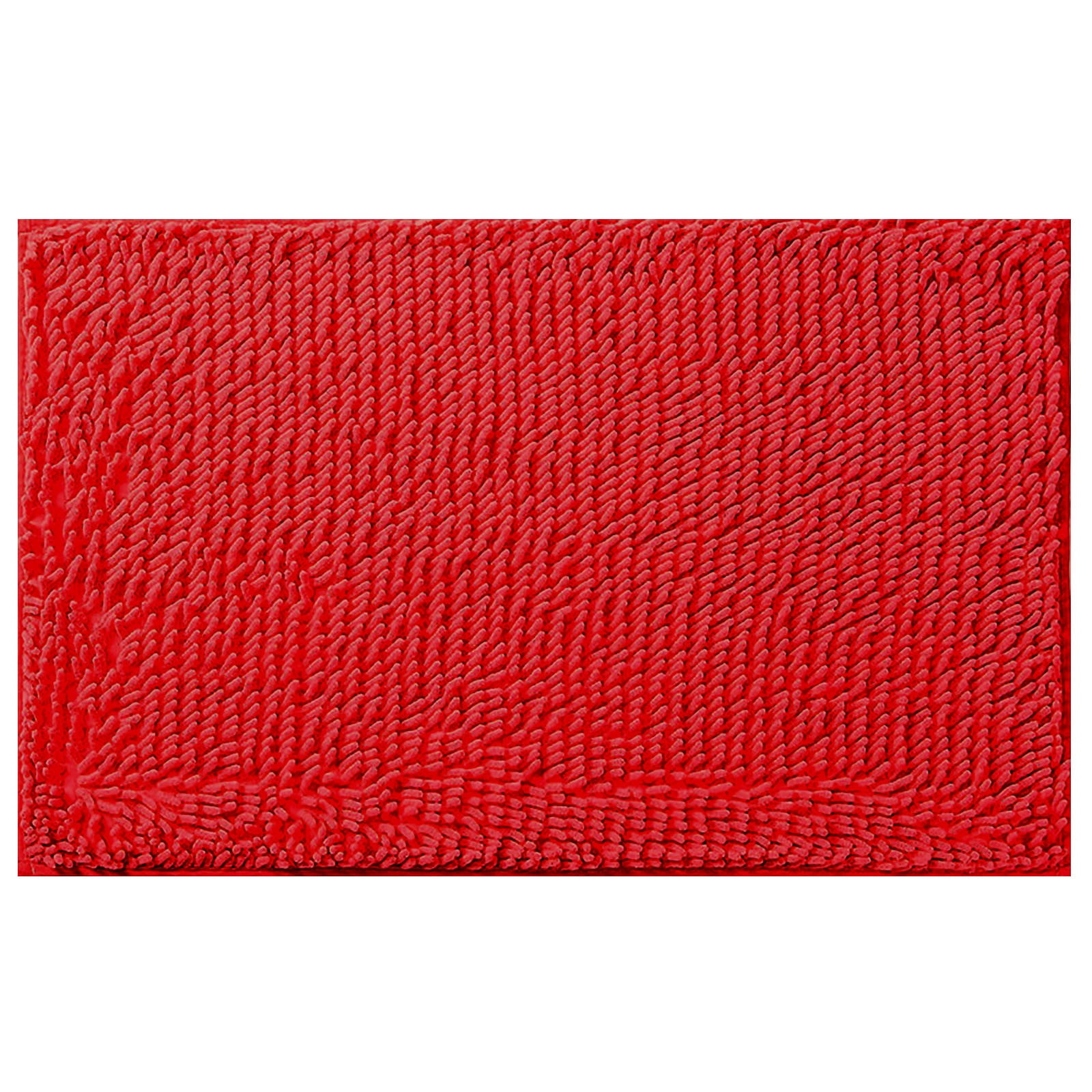 huaai bright red bathroom carpet won't slip bathroom mat soft and