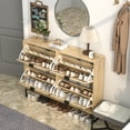 thumbnail image 7 of Fiogmub Shoe Storage Cabinet, 2 Flip Drawers, Wooden Shoe Rack Organizer, Entryway, 7 of 7