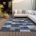 thumbnail image 6 of Addison Rugs Chantille Indoor/Outdoor Transitional Geometric Blue Washable Rectangle Rug, 10' x 14', 6 of 6