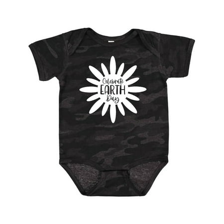 

Inktastic Celebrate Earth Day White Flower Silhouette Gift Baby Boy or Baby Girl Bodysuit