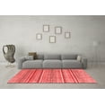 thumbnail image 3 of Ahgly Company Machine Washable Indoor Rectangle Oriental Red Modern Area Rugs, 5' x 8', 3 of 4