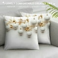 thumbnail image 3 of MDO  Christmas Throw Pillow Covers 18x18 in Short Plush Fluffy Square Farmhouse Pillow Cover with Zipper Print Trendy Theme Pillow Case Protector for Couch Sofa Bed Living Room Decorations Gifts, 3 of 5
