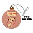 thumbnail image 2 of I Ruff Love You Dog Funny Humor Wood Christmas Tree Holiday Ornament, 2 of 7