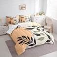 thumbnail image 3 of Manfei Rustic Leaves 7-Piece Twin Bedding Sets,Modern Aesthetic Deagin Bedding Comforter Set,Beige Green Orange Sheet Sets For Girls,Super Cozy Room Decor Reversible, 3 of 8