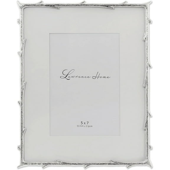 Silver Metal Frame Branch Motif 8x10 5x7 Frame - 5x7