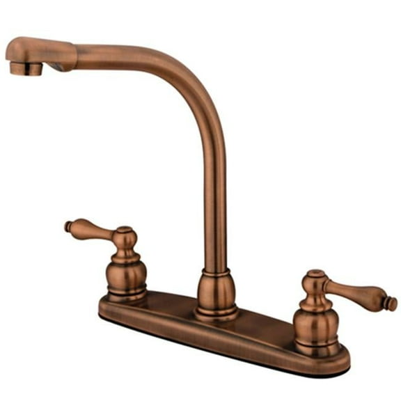 High Arch Kitchen Faucet - Antique Copper Finish