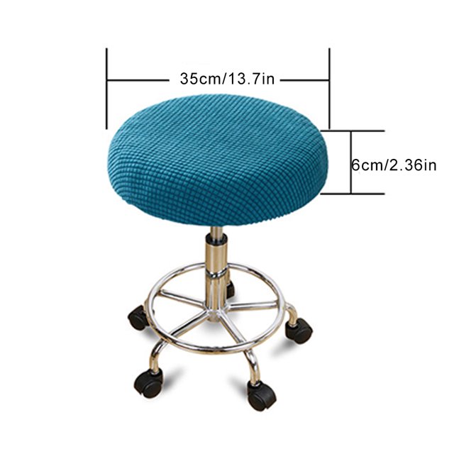 mmirethe And Beautify Stools With Round Cushion Seat Covers Stool Cushions Polyester Easy To Install Grippers Backing Elastic Band orange 1Set
