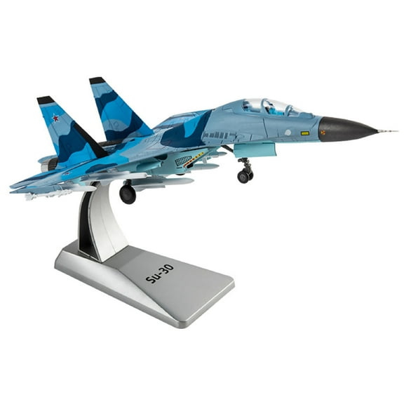 NATEFEMIN SU 30MKK Russian Fighter Plane Model 1/100 Scale Diecast Collectible Aviation Gift Air Force Display